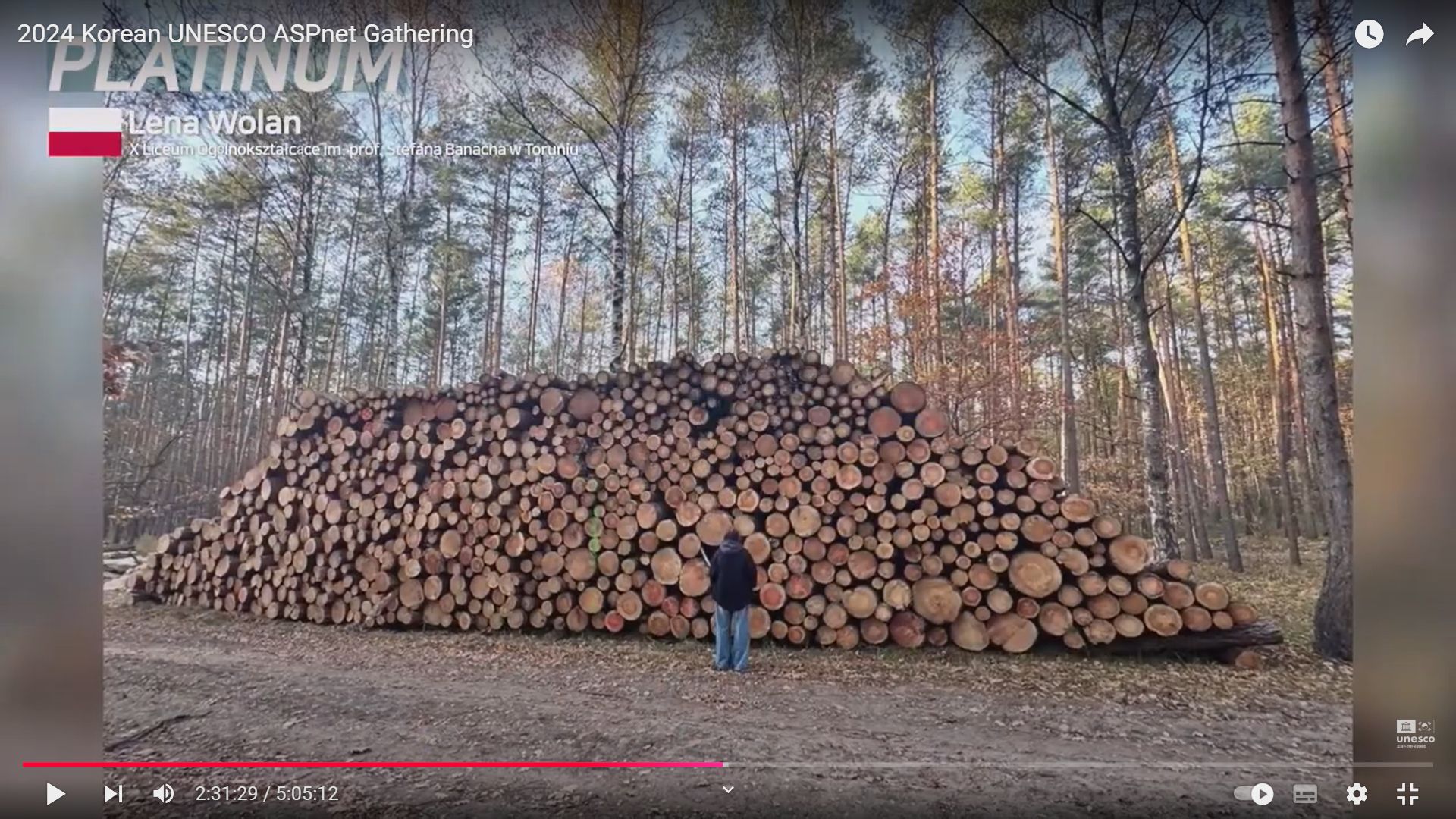 Kadr z eseju Leny Wolan - I nagroda